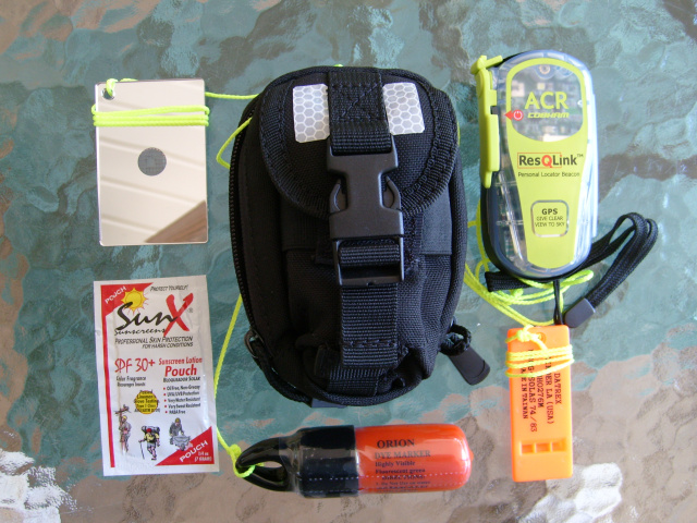 AST Deluxe Signal Kit w/ ACR ResQLink PLB w/GPS/Real Time Tracking/Strobe Light in Molle Case
